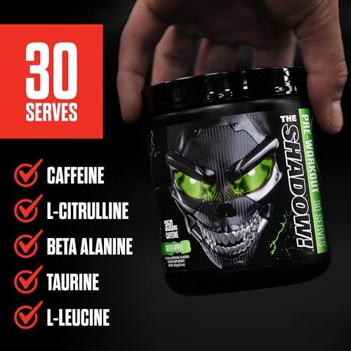 JNX SPORTS The Shadow! Hardcore Pre-Workout (Watermelon, 30 Servings)