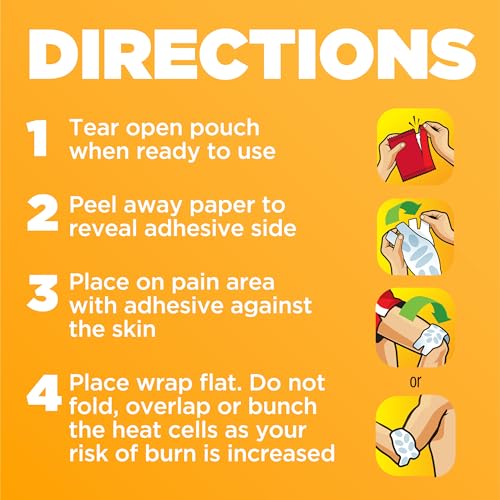 ThermaCare Multi-Purpose Heat Wraps for Joint & Muscle Pain - 4 Patches