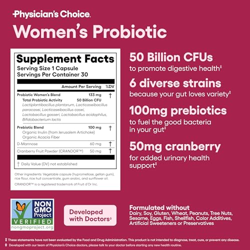 Physician's CHOICE Female Power Duo Pack - Probiotic + Probiotic for Women