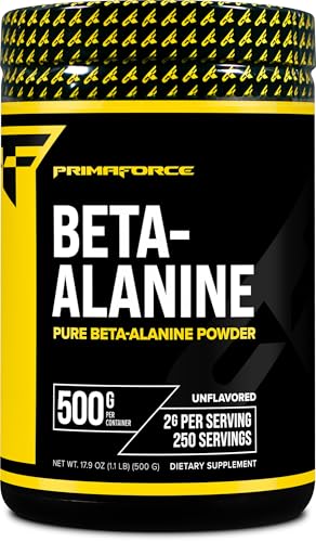 Primaforce Beta Alanine Powder 500g Unflavored - Endurance Boost Pre & Post Workout Supplement