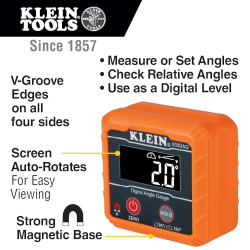 Klein Tools 935DAG Digital Electronic Level and Angle Gauge (0-180° Range)