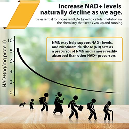 Orgabay Liposomal Nicotinamide Riboside 2000Mg with TMG & Pterostilbene - Boost NAD+ for Healthy Aging