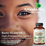 Futurebiotics, Biotin, High Potency, 10,000 mcg, 360 Vegetarian Tablets