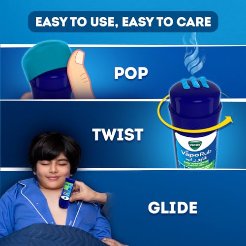 Vicks VapoRub Soothing Vapor Ointment with Easy Applicator, 35g