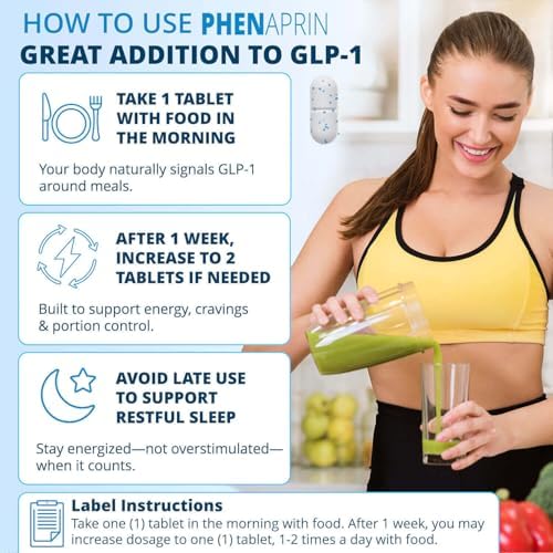 Advanced Appetite Suppressant & Thermogenic Fat Burner | Weight Loss Pills for Women & Men | Energy & Focus Formula with L-Phenylalanine