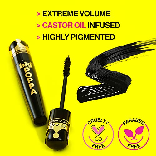 Wet n Wild Big Poppa Mascara - Volumizing, Lifting & Lengthening - Blackest Black