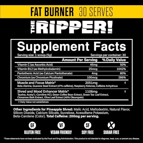 JNX Sports The Ripper Pineapple Shred Fat Burner: Tropical Twist for Weight Loss
