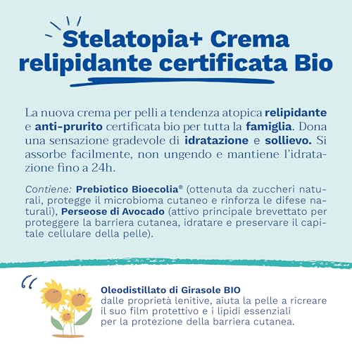 Mustela Stelatopia+ Anti-COMMEZON RELIPLIPING Cream for ATOPIC Skin with 99% Natural Ingredients