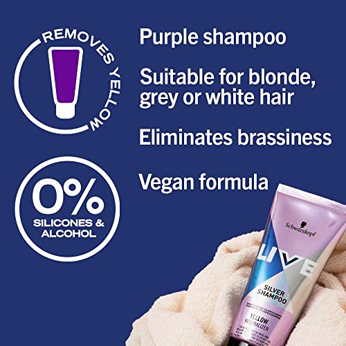 LIVE Schwarzkopf Silver Shampoo for Icy Blondes 200ml