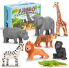 8 Jumbo Jungle Animal Figures - Educational Toys for Toddlers