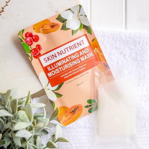 Illuminating & Moisturising Face Mask - Brightening Hydrating Sheet Mask for Radiant Skin