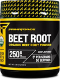 Primaforce Organic Beet Root Powder 250g Unflavored - Pure Antioxidants & Nutrients Boost
