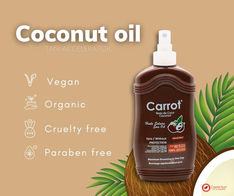 Carrot Sun Coconut Tanning Oil Spray - 200ml