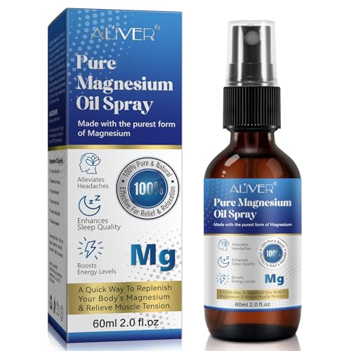 Pure Magnesium Oil Topical Spray for Sleep & Anxiety Relief (2.02 fl oz)