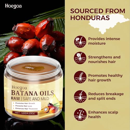 Organic Batana Oil Hair Growth Cream - 120g for Nourishment & Heat Protection
