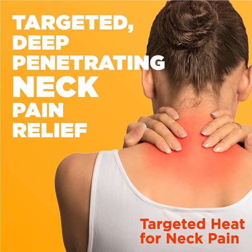 ThermaCare Neck & Shoulder Heat Wraps - Portable Pain Relief Patches for Sore Muscles, 5 Count, HSA/FSA Eligible