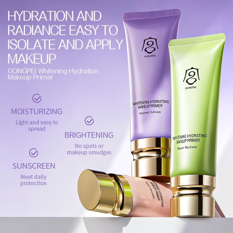 Soft Purple Brightening BB Cream SPF 30+ 40g - Moisturizing Primer & Sunscreen