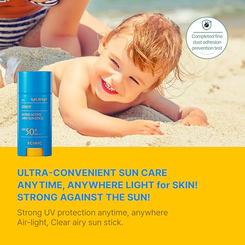 SCINIC Active Airy SunStick SPF50+ Korean Sunscreen for Face and Body