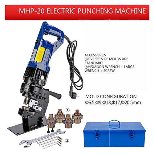 NQYDSEF MHP-20 Portable Electric Hydraulic Punching Machine - Stainless Steel Hole Opener for Precise Drilling & Punching