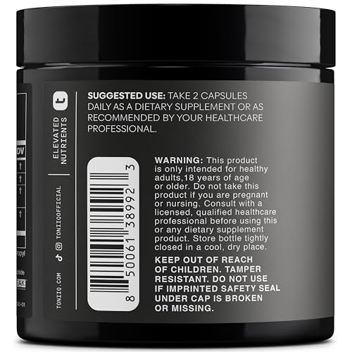 Toniiq NMNH 1000mg Complex with Resveratrol & Quercetin | Ultra High Potency Longevity Formula