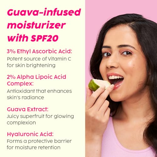 PLIX Guava Glow Dewy Serum (10% Vitamin C) & Smoothie Moisturizer Duo for Radiant Skin