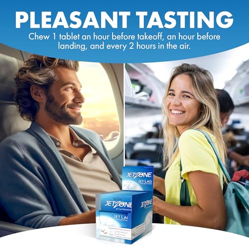 Homeopathic Jet Lag Remedy Chewables – Travel & Immune Support (30 Count)