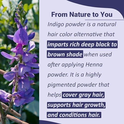 mi nature 100% Organic Indigo Hair Powder - Natural Colorant