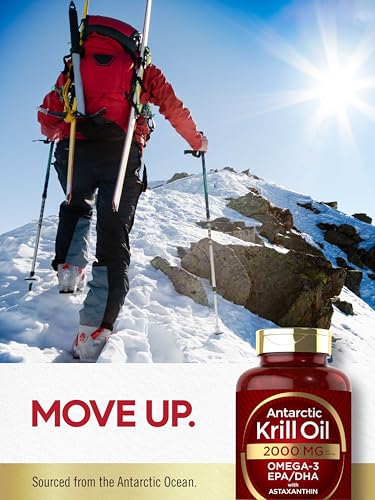 Carlyle Antarctic Krill Oil 2000mg | Maximum Strength Omega-3 with Astaxanthin 120 Softgels