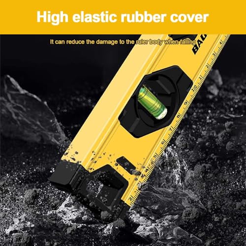 TERRIFI 16 Inch Spirit Level with Magnetic Base - Shock Proof Aluminum for Construction and DIY