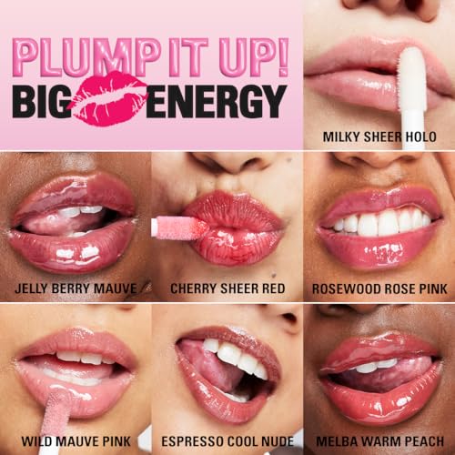 Revolution Beauty London Pout Bomb Plumping Gloss - Intense Shine with Hyaluronic Acid & Peptides | Vegan & Cruelty-Free | Cold Nude & Espresso Brown