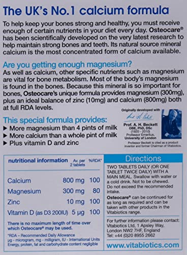 Vitabiotics Osteocare Calcium Supplement - Bone & Joint Health (30 Tablets)