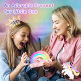 Rechargeable Rainbow LED Night Light - Touch Control with 3 Modes & Timer for Kids Nursery