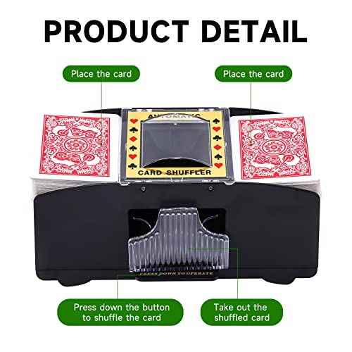 Unniweei Electric Automatic Card Shuffler (Up to 6 Decks)