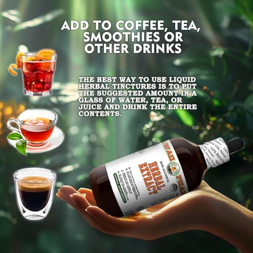 Hawaii Pharm Organic Hibiscus Liquid Extract - Alcohol-Free Herbal Supplement 2 oz