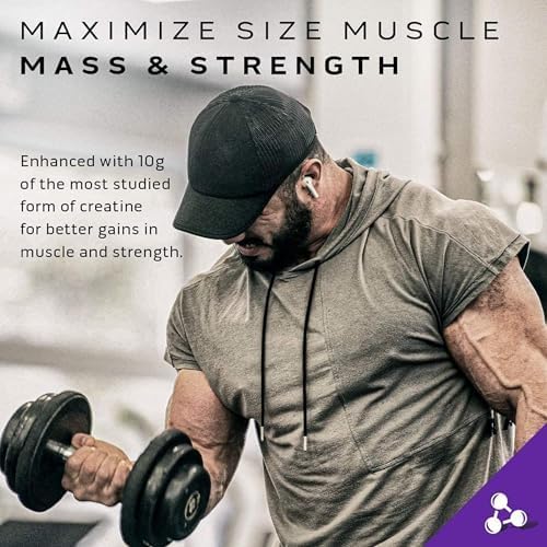 MuscleTech Mass Tech Performance Series Scientifically Superior Mass Gainer Helps Maximize Muscle Mass & Strength Protein Powder - 80g Protein, 156g Carbs & 1000 Calories, Strawberry Flavor 6.00 lbs