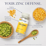 Solaray OptiZinc 30mg - 60 Vegetarian Capsules for Immune Support