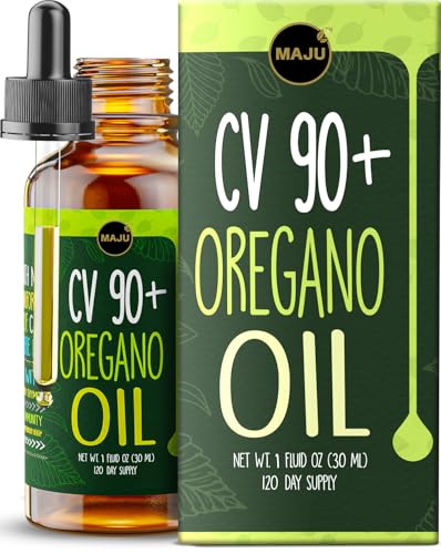 Maju Superfoods Oregano Oil Drops - High Potency 90%+ Carvacrol Mediterranean Essential Oil