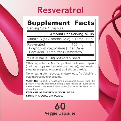 Jarrow Formulas Resveratrol 100mg - 60 Veggie Capsules