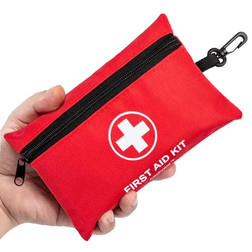140 Piece Mini First Aid Kit - Portable Emergency Medical Kit