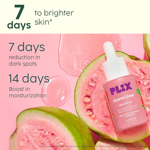 PLIX Guava Powered Vitamin C Regime: Hydrating Cleanser, 10% Dewy Serum & Smoothie Moisturizer Set