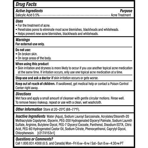 Paula's Choice CLEAR Pore Normalizing Gel Cleanser - 6oz | Facial Cleanser for Acne, Breakouts & Clogged Pores