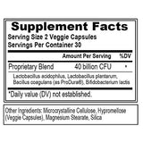 EVLution Nutrition Ultra Pure Probiotic 40 Billion CFU - 60 Capsules