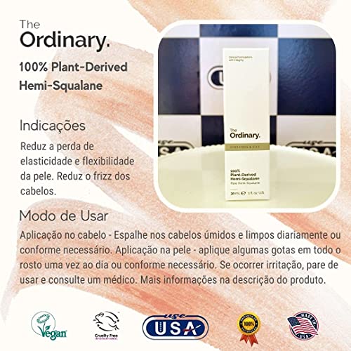 The Ordinary 100% Plant-Derived Squalane 30ml (Pack of 2) - Hydrating & Nourishing Skin Care