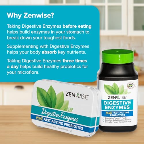 Zenwise Health Digestive Enzymes with Probiotics & Prebiotics (100 Count)