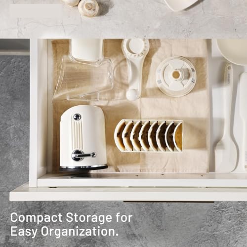 5-in-1 Manual Rotary Grater & Vegetable Slicer - Suction Base & 5 Blades