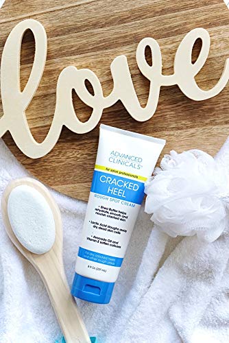 Advanced Clinicals Heel Cream - Dry, Cracked Heel Relief (8 oz)