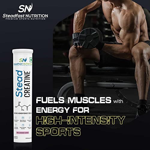 Steadfast Nutrition SteadCreatine | Pink Lemonade Flavored Creatine Monohydrate | Pack of 1