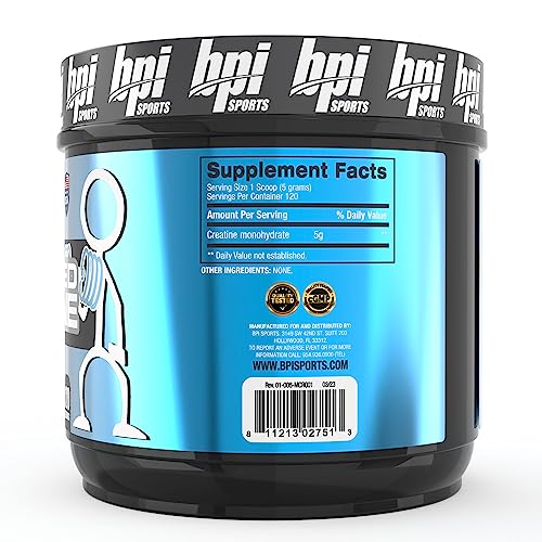 BPI Sports Micronized Creatine Unflavored - 600 Grams