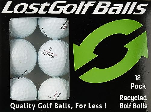 Kirkland Signature Pre-Owned Golf Balls - Quality Used Balls, 12 Pack for Value-Driven Golfers