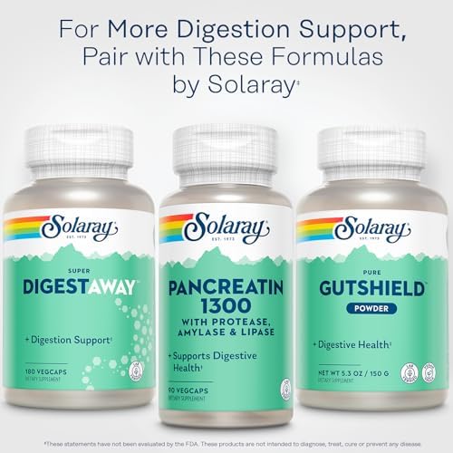 Solaray Pancreatin 1300 - 90 Capsules